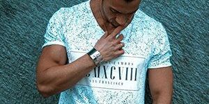 Dark Teal Printed Tshirt