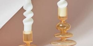 Rose Gold Borosilicate Candle Holder