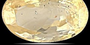 Yellow Sapphire (Pushparag) 11x7 MM 3.6 Carats