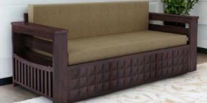 RELAXIMAX 3 SEATER SOFA CUM BED SHEESHAM WOOD