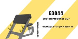 Seated Preacher Curl For Gym