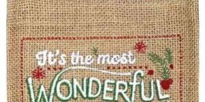 Organic Jute Christmas Bag For Gift