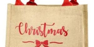 Organic Jute Gift Bag For Christmas