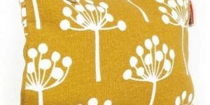 Organic Makeup Pouch Flower Printed Cotton Cosmetic Bag