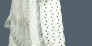 White Cotton Embroidered Unstitched Salwar Suit