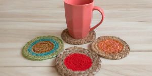 SEEPCRAFT Jute Tea Coasters Set