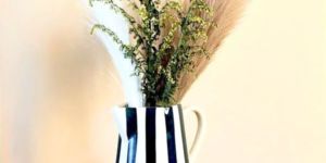 Monochrome Charm Ceramic Pitcher