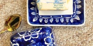 Utterly Handpainted Butter Dish