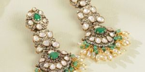 Victorian Polki Hanging Womens Earrings