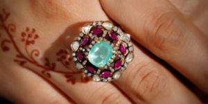 Victorian Style Polki Womens Diamond Ring