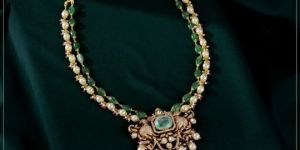 Womens Diamond Necklace With Victorian Style