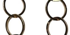 Women Golden Four Ring Chain Earring for Women & Girls