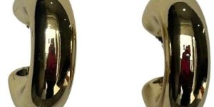 Women Mini Pushback Golden Stud Hoop Earrings