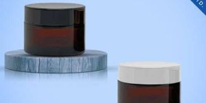 5GM Amber Glass Jar With Black Or White Cap