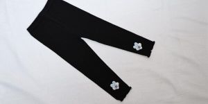 kids charming black leggings