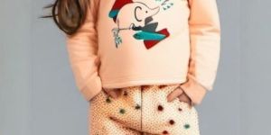 Baby and Mummy: Stylish Kids Wear Pink Shirt with Polka Dots