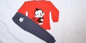 Buy Online Red Monkey T-Shirt & Pajama Set