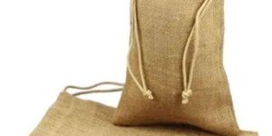 Personalized Jute Drawstring Bag