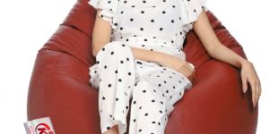 Tan Coaster Shine Teardrop Bean Bag Cover Without Beans -3XL