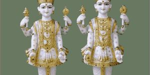 Marble Nar Narayan Statue