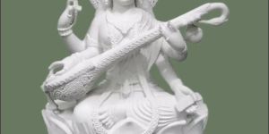 Marble Saraswati Idol 6 Inch-12 Inch