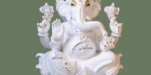 White Marble Ganesh Idol 6 To 36 Inch