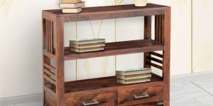 Romina Book Shelf With 2 Drawers