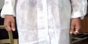 40 GSM Non Woven White Disposable Lab Coat