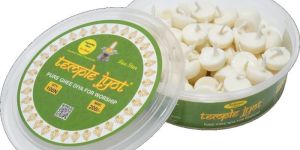 TempleJyot Pure Ghee Diya (No Wax) (Ghee Wicks) (100 Pieces Per Box)