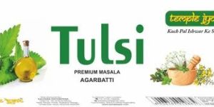 Templejyot Tulsi Premium Masala Agarbatti for Religious and Meditation Purpose (Eco Pack)