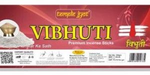 TempleJyot Vibhuti Premium Incense Stick 250gm Roll Pack