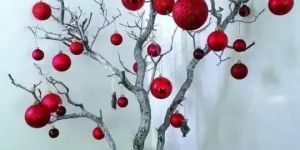 Red Handmade Wall Tree