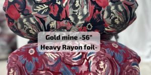 Multidesign Heavy Rayon Foil Printed Fabric