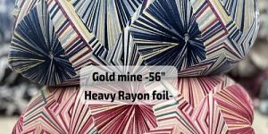 Rayon Foil Heavy Printed Fabric