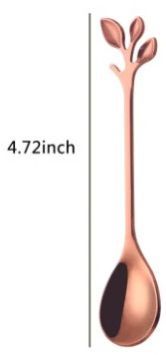 Rose Gold 6-Piece Stainless Steel Stirring Spoon Set