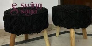 Midnight Frost Ottoman