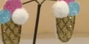 Women Slay-in-Slippers Beaded Earrings