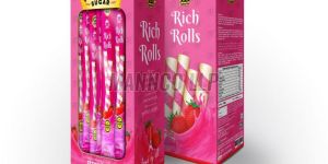 Rich Rolls Strawberry Wafer Sticks Biscuit Stick Cream Filled
