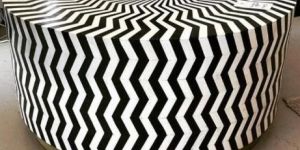 Jodha Vera Zigzag Coffee Table In Bone Inlay