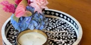 Jodha Ziedas Tray In Bone Inlay