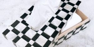 Luxurious Capiz Tissue Box Cover In Mother Of Pearl