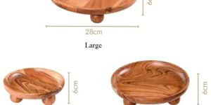 Wooden Round Serving Platter