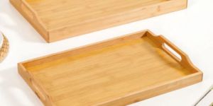 Wooden Serving Tray Set