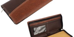 Leather Cheque Book Holder