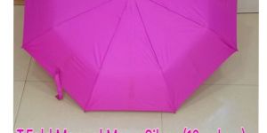 Three Fold Manual Mono Silver Umbrella