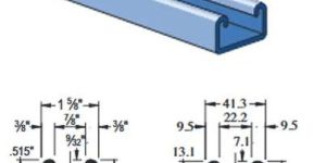 Unistrut P3300 Solid, Stainless Steel Strut Channel