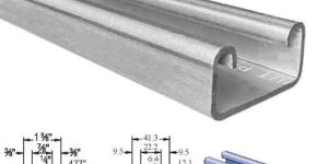 unistrut p4100 stainless steel solid strut channel