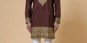 Brown Kurta Set For Men
