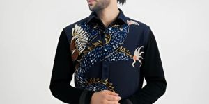 Dragon Hand Painted Shirt For Men