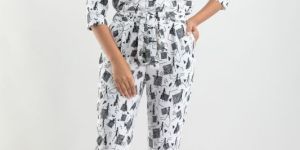 Ladies Printed Rayon Jumpsuit